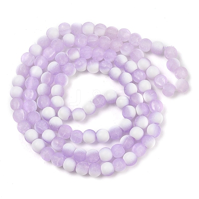 Frosted Crackle Glass Beads X1-GLAA-U001-6mm-M04-1