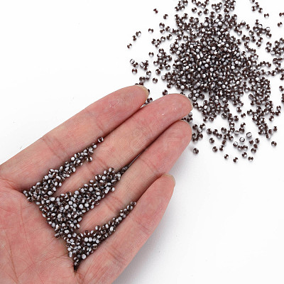 12/0 Two Tone Opaque Glass Seed Beads SEED-T006-01A-A03-1