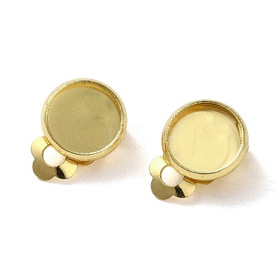316 Stainless Steel Clip-on Earring Findings STAS-I187-02E-G-1