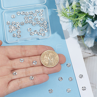 50Pcs Brass Spacer Beads KK-PH0014-98A-1