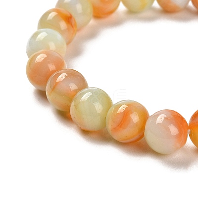 Handmade Lampwork Stretch Bracelets BJEW-R312-02A-01-1