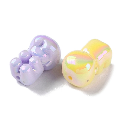 Opaque Acrylic Beads OACR-B019-03-1