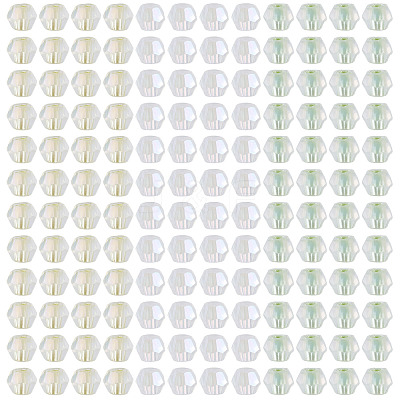 405Pcs Eletroplated Transparent Glass Beads GLAA-TA0003-66E-1