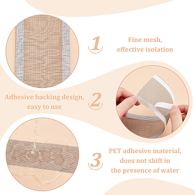 2 Sets 2 Style PVC Floor Drain Sticker TOOL-BC0002-58-1