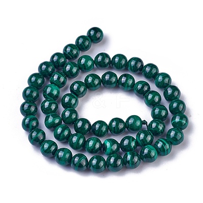 Natural Malachite Beads Strands G-G779-04A-1
