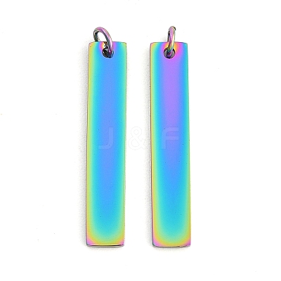 Ion Plating(IP) 304 Stainless Steel Pendants STAS-I311-14B-RC-1