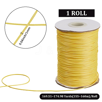 1 Roll Eco-Friendly Korean Waxed Polyester Cord YC-SP0001-03F-1