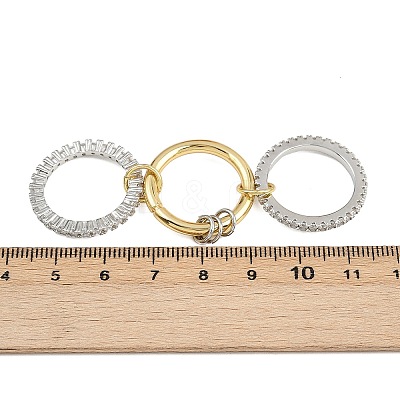 Brass Micro Pave Cubic Zirconia Plain Band Finger Rings for Women RJEW-P160-01B-G01-1
