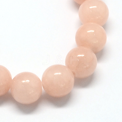 Natural Dyed Yellow Jade Gemstone Bead Strands G-R271-8mm-YXS02-1
