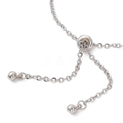 304 Stainless Steel Cable Chain Slider Bracelet Making BJEW-JB12959-03-1