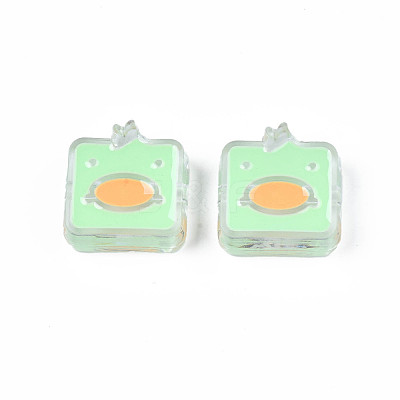 Transparent Acrylic Beads ACRC-S039-09B-1