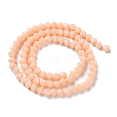 Opaque Solid Color Imitation Jade Glass Beads Strands GLAA-F029-P4mm-06-1