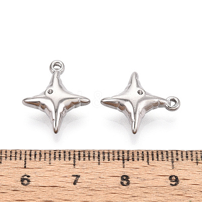 304 Stainless Steel Pendant Cabochon Settings STAS-T067-72P-1