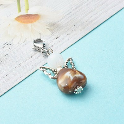 Acrylic Angel Beads Pendant X1-HJEW-JM00520-1
