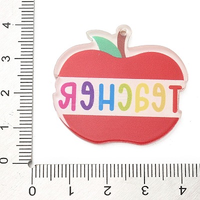 Teachers' Day Double-sided Printed Acrylic Pendants OACR-R265-04C-1