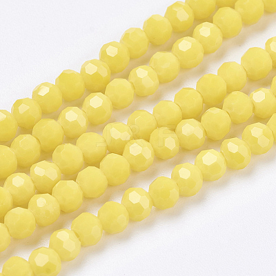 Opaque Glass Beads Strands EGLA-F120-NC03-1