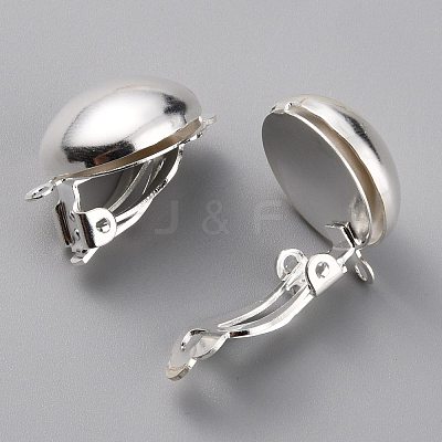 Brass Clip-on Earring Findings KK-O131-03-B-1