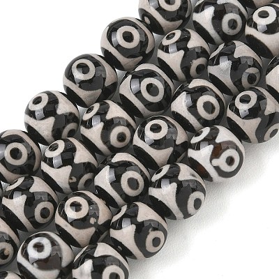 Tibetan Style dZi Beads Strands GG-CBA3DA1-06-1