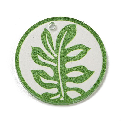 Opaque Acrylic Pendants BACR-C001-01A-1