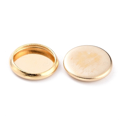 304 Stainless Steel Cabochon Settings STAS-Y001-12B-G-1