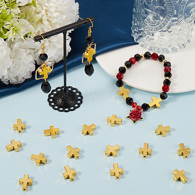 40Pcs Tibetan Style Alloy Beads TIBEB-SP0001-12AG-1