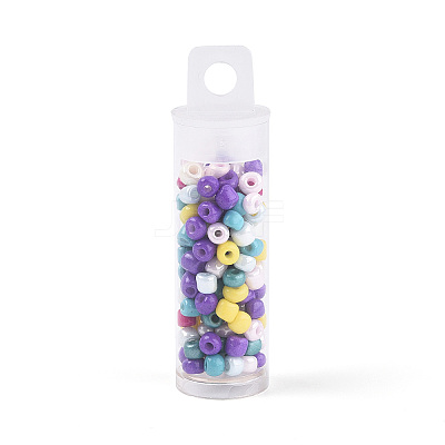 7 Bottles DIY Glass Seed Beads Sets DIY-N006-02B-1