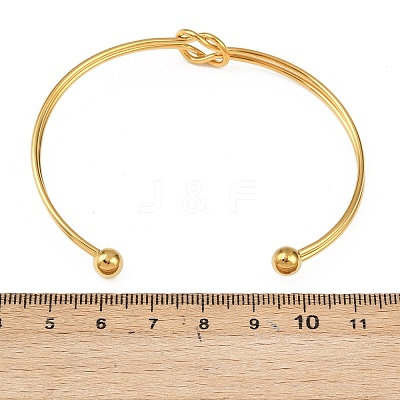 304 Stainless Steel Cuff Bangles BJEW-P370-03G-1