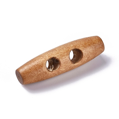 Natural Wood Buttons WOOD-WH0100-01F-1