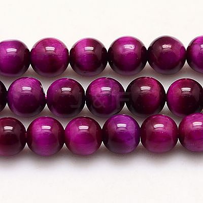 Natural Tiger Eye Beads Strands G-G448-8mm-17AB+-1