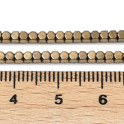 Electroplate Non-magnetic Synthetic Hematite Beads Strands G-I175-09G-1