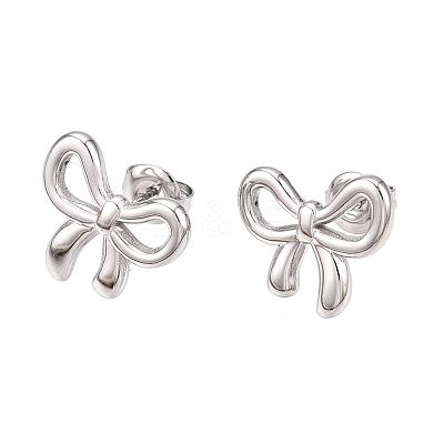 Non-Tarnish 304 Stainless Steel Stud Earrings LS-EJEW-H115-07P-1