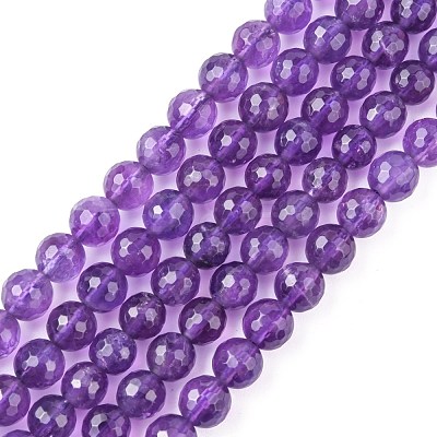 Natural Amethyst Beads Strands X-G-C073-6mm-3-1