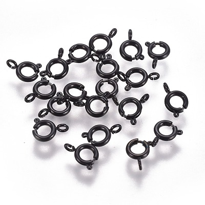 304 Stainless Steel Spring Ring Clasps Ion Plating(IP) STAS-F224-02B-A-1