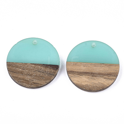 Resin & Walnut Wood Pendants LS-RESI-S358-02D-03-1