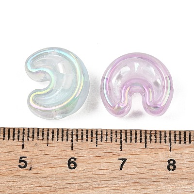 UV Plating Transparent Acrylic Beads AC-CBAAB2E-01-1