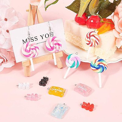 Resin Pendants RESI-NB0001-17-1
