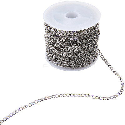 Tarnish Resistant 304 Stainless Steel Twisted Chains CHS-BM0001-02P-1
