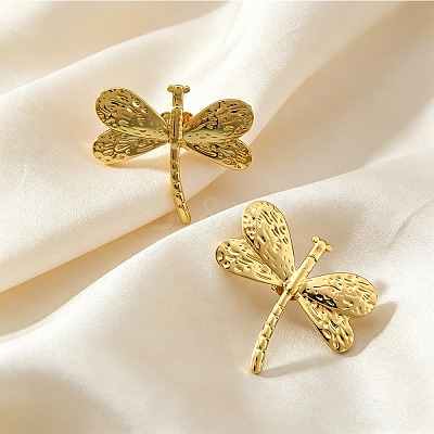 304 Stainless Steel Stud Earrings for Women SA-CBA0933-02G-1