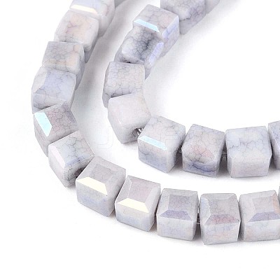 Anti-Tarnish Electroplate Glass Beads Strands GLAA-T025-4mm-10A-1