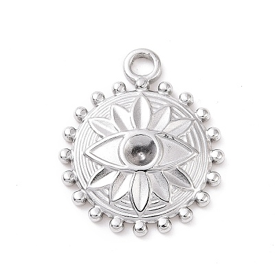 Tarnish Resistant 304 Stainless Steel Pendant Rhinestone Settings STAS-G287-16P-1