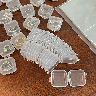Mini Transparent Plastic Beads Containers LS-PW-WG74209-01-1