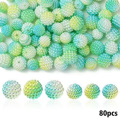 Imitation Pearl Acrylic Beads OACR-YW0002-04B-01-1