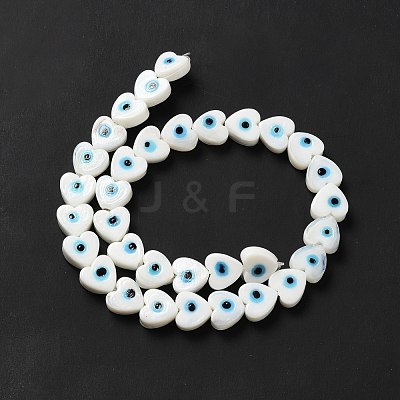 Handmade Evil Eye Lampwork Beads Strands LAMP-E023-07B-01-1