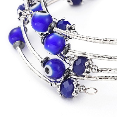 Five Loops Wrap Bracelets BJEW-JB04656-1