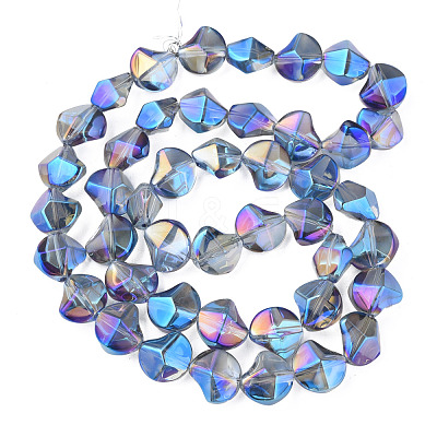 Electroplate Glass Beads Strands EGLA-N008-019-A01-1