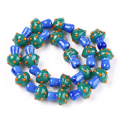 Handmade Lampwork Beads Strands LAMP-N024-09C-1