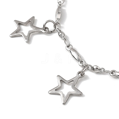 304 Stainless Steel Charms Bracelets BJEW-JB12840-1