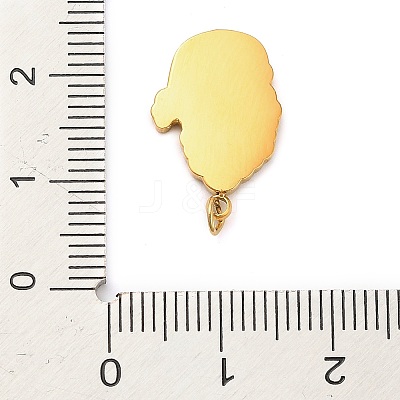 304 Stainless Steel Rhinestone Pendants FIND-I062-01G-02-1