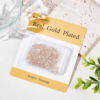100Pcs Brass Bead Tips KK-BBC0009-06-1
