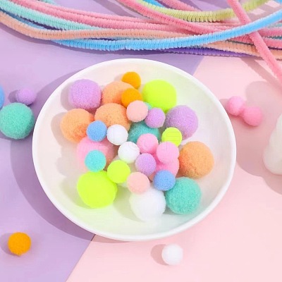 Tinsel Decoration DIY Chenille Stem Tinsel Garland Craft Wire Sets PW-WG62210-01-1